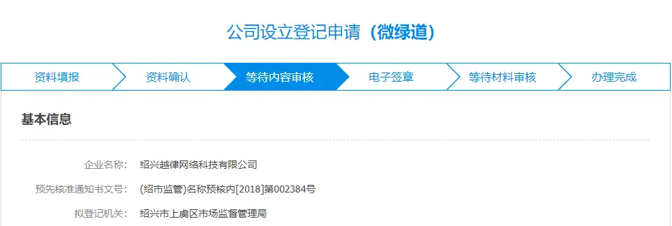 公司注册专题:公司设立申报