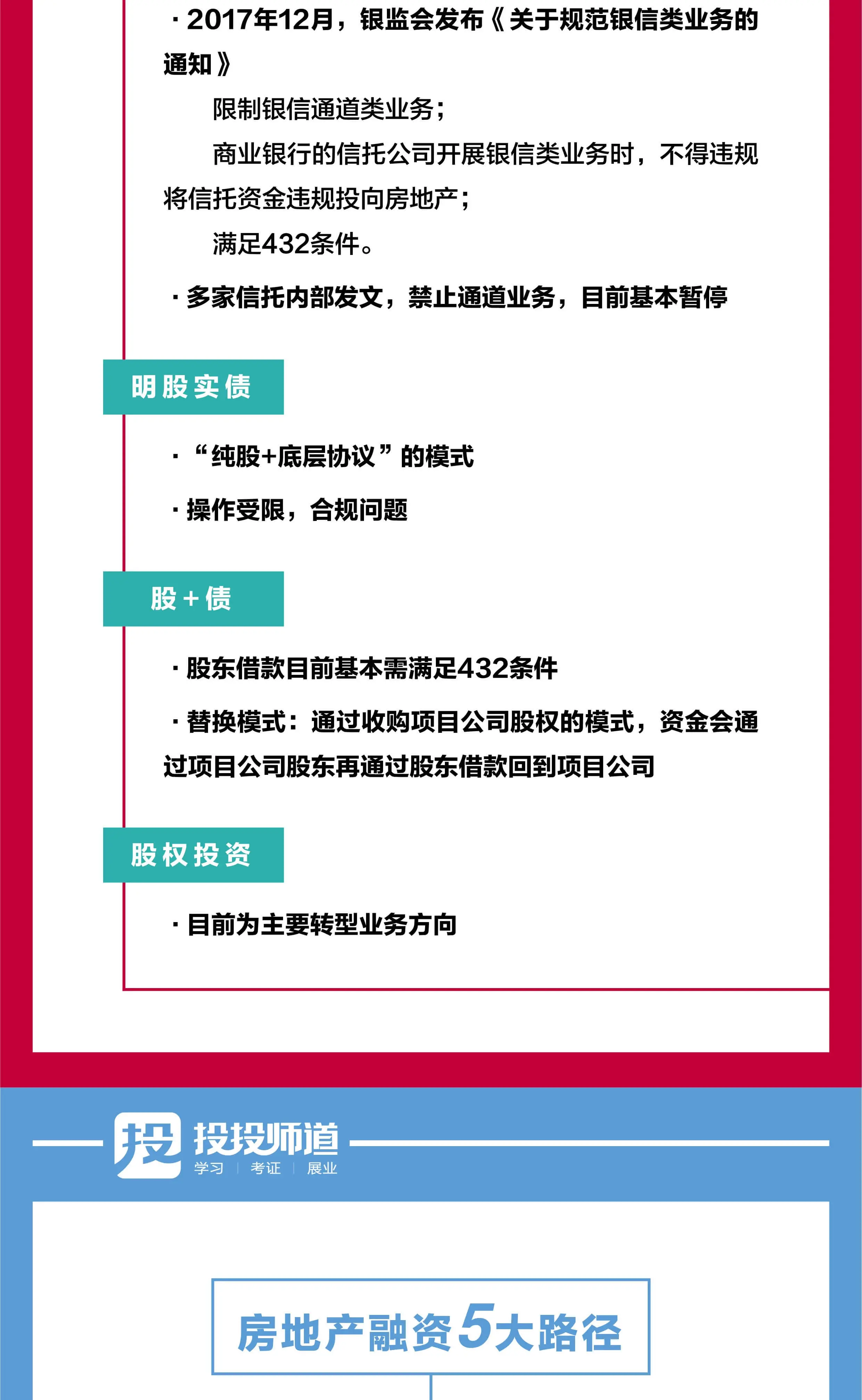 史上最全的中国房地产融资路径（珍藏版）