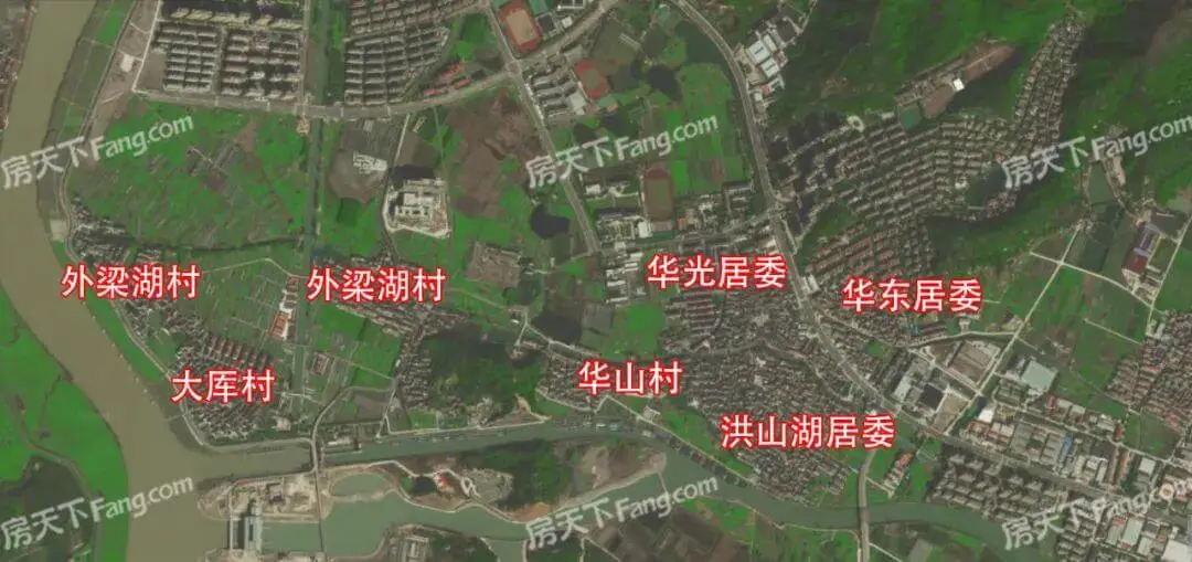 梁湖东片区华东村、华光村、洪山湖村拆迁启动,梁湖六村同拆