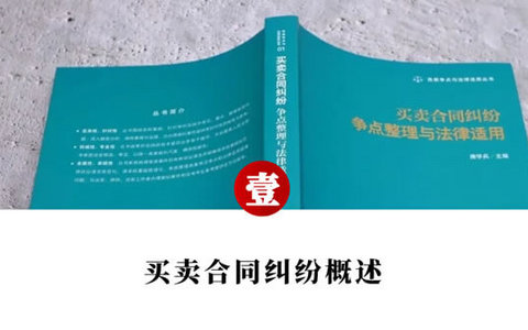 买卖合同纠纷争点整理与法律适用（唐学兵）