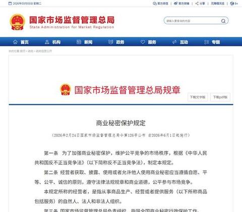 商业秘密保护规定